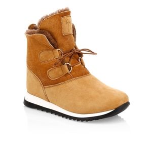 New Giuseppe Zanotti Sunrise Suede Shearling-Lined Boots